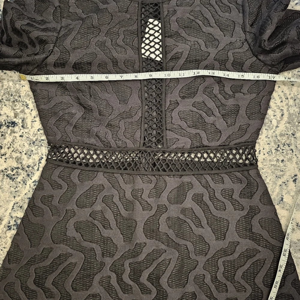 ZAC Zac Posen Zanya Long Sleeve Jacquard Cocktail Dress - Picture 8 of 9